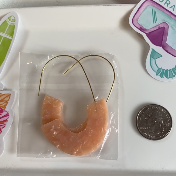 Pink Drop Earrings - Picture 4 of 5